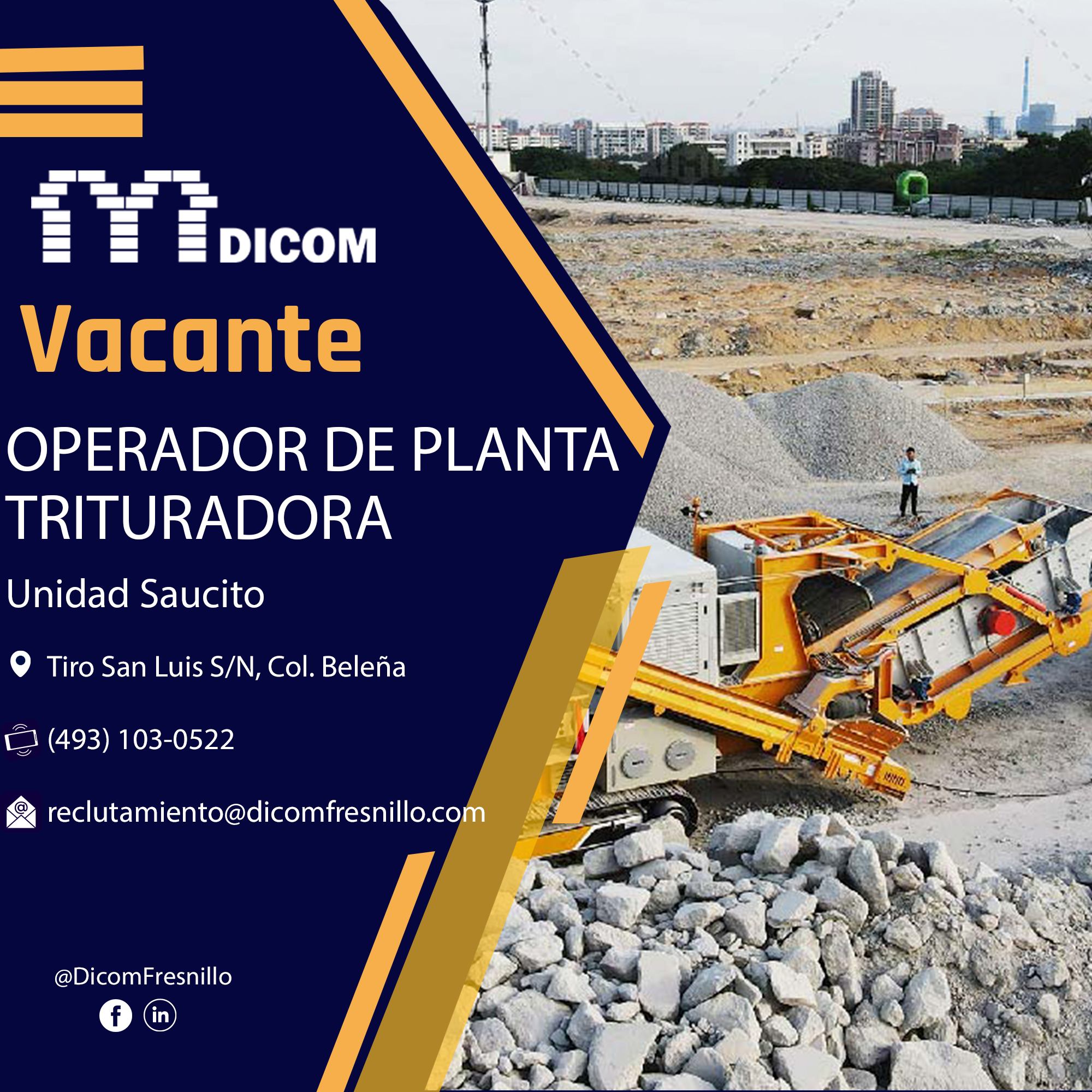 OPERADOR DE PLANTA TRITURADORA